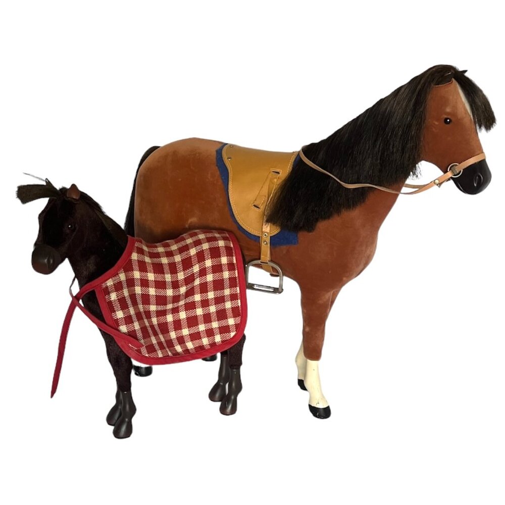American Girl Doll Horse & Foal
